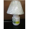 Image 1 : SMALL LAMP W/GREEN FLOWERS