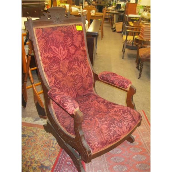 EASTLAKE UPHOLSTERED PLATFORM ROCKER