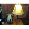 Image 1 : CANDLE LAMP & A SMALL TABLE LAMP W/MOOSE