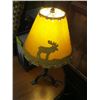 Image 2 : CANDLE LAMP & A SMALL TABLE LAMP W/MOOSE