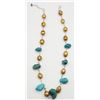 Image 2 : SOUTHWESTERN 925 TURQUOISE AND CULTURED