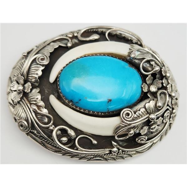 SOUTHWESTERN STERLING MEN'S BELT BUCKLE