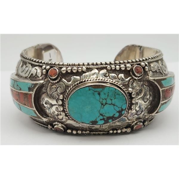 SOUTHWESTERN STERLING ARM BAND/CUFF