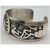 Image 2 : KOKOPELLI STERLING ARM BAND/CUFF-MARKED MEXICO