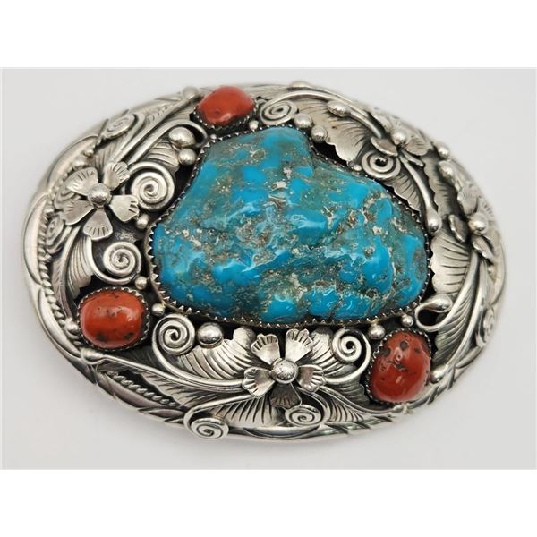SOUTHWESTERN STERLING MEN'S BELT BUCKLE