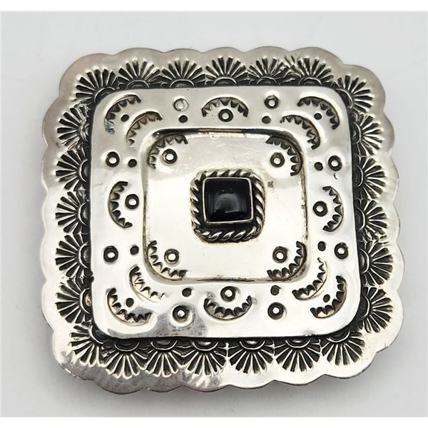 MEXICO STERLING CONCHO STYLE BLET BUCKLE
