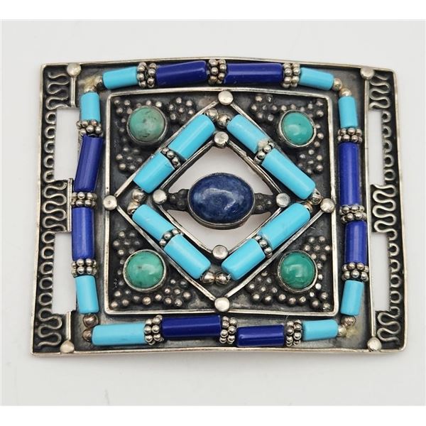 SOUTHWESTERN STERLING WOMAN'S BELT BUCKLE