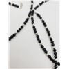 Image 2 : 3-16 INCH STERLING AND BLACK BEADED