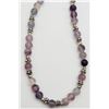 Image 1 : STERLING & AMETHYST BEADED NECKLACE WITH
