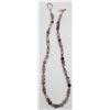 Image 2 : STERLING & AMETHYST BEADED NECKLACE WITH