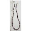 Image 3 : STERLING & AMETHYST BEADED NECKLACE WITH