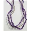 Image 1 : MULTI STRANDED AMETHYST AND STERLING BEADED