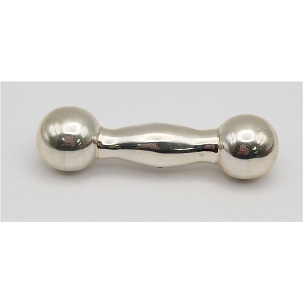 VINTAGE STERLING BABY RATTLE