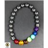 #192-HERMITITE,MAGNETIC 7 CHAKRA BEAD BRACELET