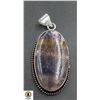 Image 1 : #214-NATURAL RAINBOW FLUORITE PENDANT