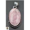 Image 1 : #217-NATURAL PINK ROSE QUARTZ PENDANT