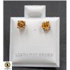 #-02-NATURAL UNTREATED CITRINE 4MM STUD EARRINGS