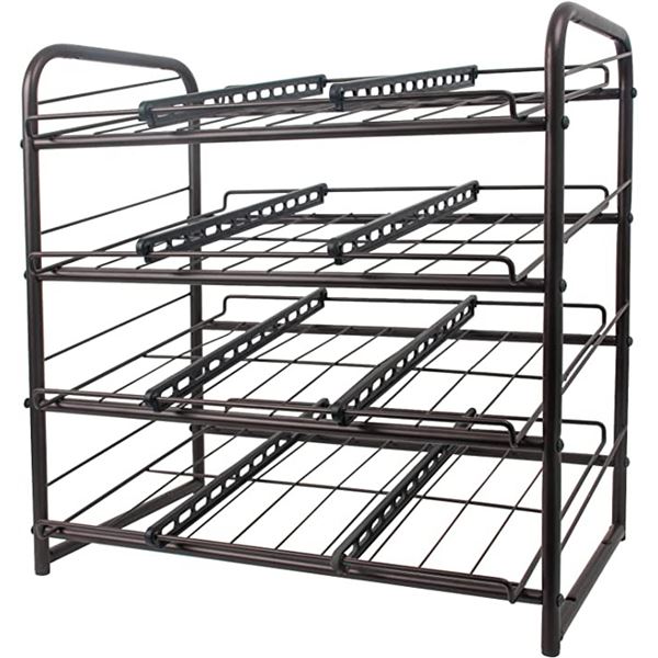 NEW REPACKED 4 TIER STACKABLE CABINET/ RACK IN