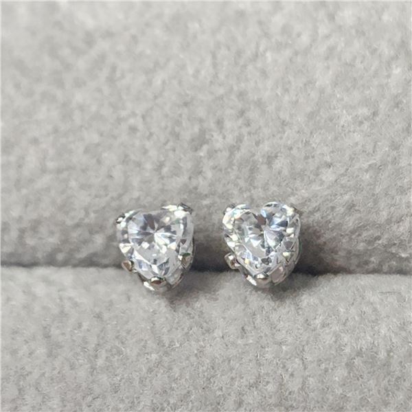 BZ1327-50 14K CZ SCREWBACK EARRINGS