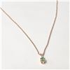 Image 1 : BZ1327-39 SILVER EMERALD APP 30-35" NECKLACE