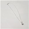 Image 1 : BZ1327-48 SILVER 10" WITH CZ CHARM ANKLET