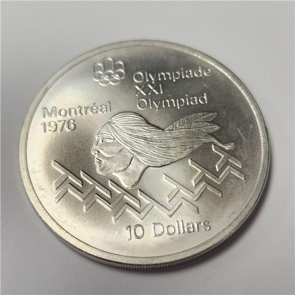 BZ1327-30 SILVER $10 MONTREAL OLYMPIC COIN