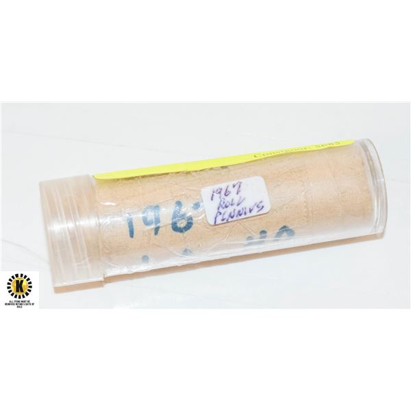 ROLL OF UNSEARCHED 1967 PENNIES