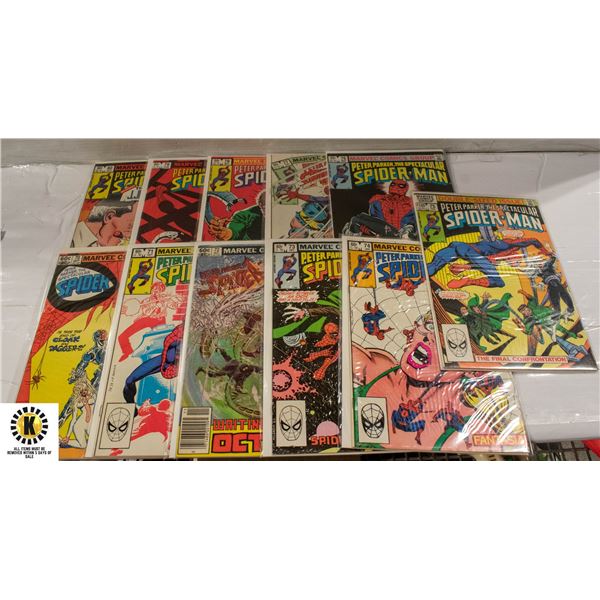 MARVEL SPECTACULAR SPIDERMAN #70-80 COMIC LOT