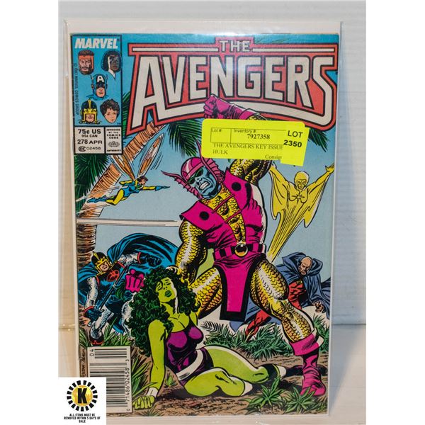 THE AVENGERS KEY ISSUE SHE HULK
