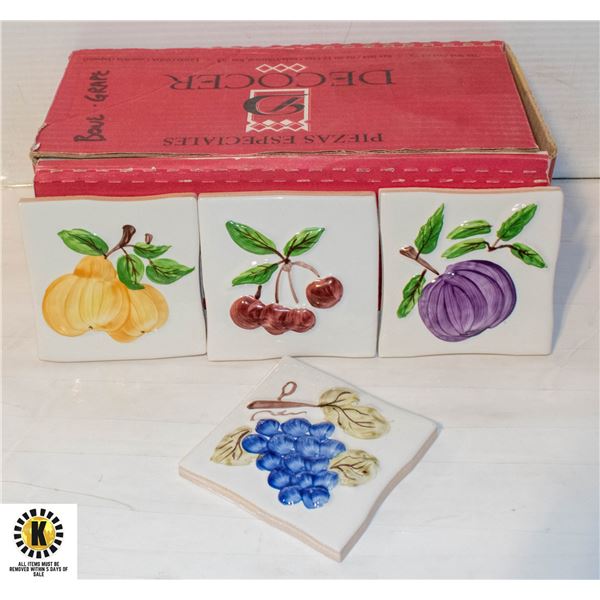 SPANISH DECORATIVE 4X4 INCH CERAMIC TILES 15