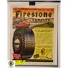 Image 1 : FIRESTONE TIRES "POST WAR TIRE" ADVERTISEMENT -