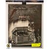 Image 1 : PHILCO 1940'S RADIO ADVERTISEMENT