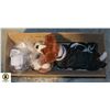 Image 1 : LOT OF 3 PLUSH DOGS WITH OUTFITS