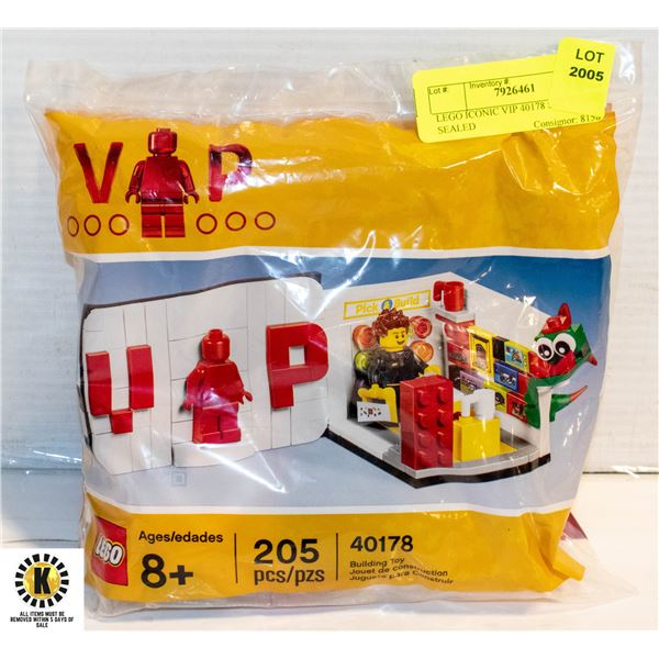 LEGO ICONIC VIP 40178 SET PROMO, SEALED
