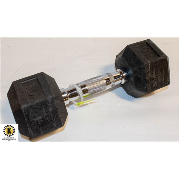 10LB HEX DUMBBELL WEIGHT
