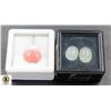 Image 1 : #163-NATURAL AQUAMARINE 6.60CT& PINK OPAL 3.00CT