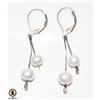 Image 1 : STERLING SILVER FRESHWATER PEARL EARRINGS