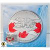 Image 1 : 2016 FINE .999 SILVER CANADA POLAR BEAR $25 RCM CO