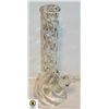Image 1 : NEW 14" CLEAR TWISTY GLASS BEAKER BONG W/STEM &
