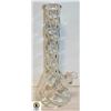 Image 1 : NEW 14" CLEAR TWISTY GLASS BEAKER BONG W/STEM &