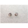 Image 1 : BEZEL SET ROUND ETHIOPIAN FIRE OPAL STUD