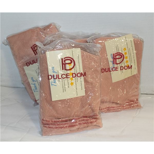 LOT OF 8 NEW DULCE DOM SOFT DUSTY ROSE ACCENT