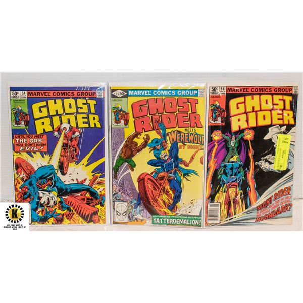 GHOST RIDER #54, 55 & 56. BOOKS ORIGINAL SERIES