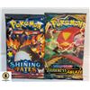 Image 1 : 2 GENUINE POKEMON BOOSTER PACKS, NEW SEALED