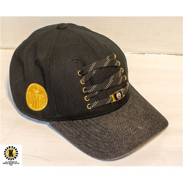 OILER'S DECORATIVE CAP WITH LACE & LOGO ON