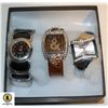 Image 1 : SET OF 3 NEW QUALITY FASHION WATCHES