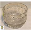 Image 1 : DECORATIVE CRYSTAL BOWL - 6"-DIAM. & HEAVY