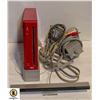 Image 1 : RED NINTENDO WII CONSOLE WITH POWER