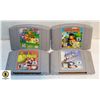 Image 1 : BOX OF 4 VINTAGE NINTENDO 64 GAME