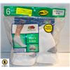 Image 1 : WHITE ANKLE SOCKS SIZE 12-16 PACK OF 6